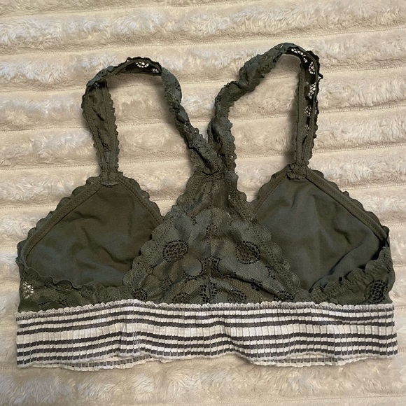 Aerie Green Size Small Racerback Lace Bralette - Picture 2 of 3